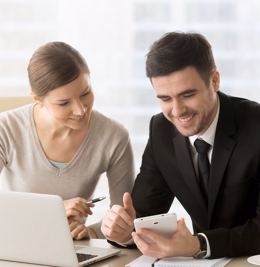 Business colleagues collaborating