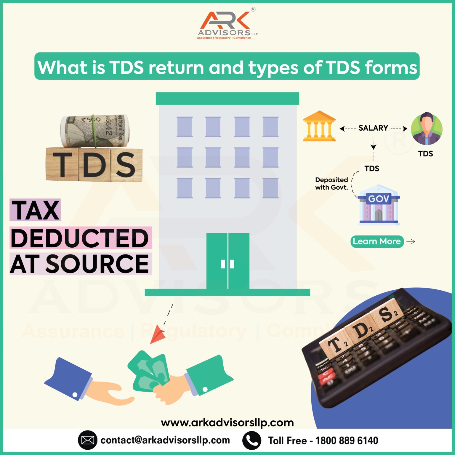 What is tds return and types of TDS forms - Arkadvisorsllp